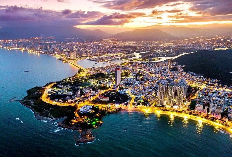 An aerial view of the glittering coastal city of Nha Trang Vietadvisor
