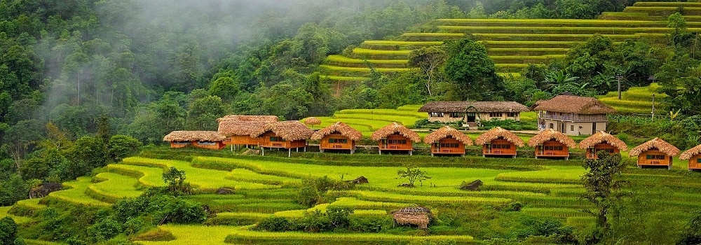 The stunning rice terraces of Ha Giang offer a unique landscape to explore