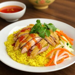 Com ga, a comforting Must-Try Food in Hoi An, perfect for any meal.