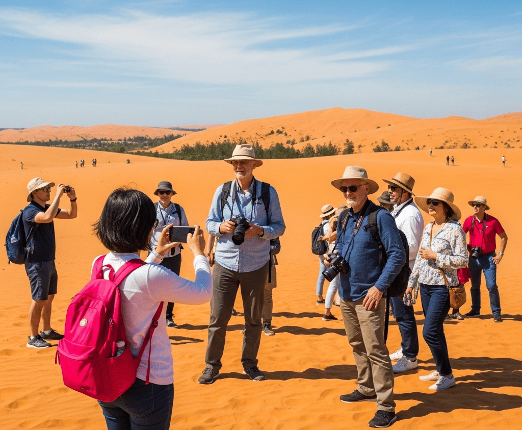 เนินทรายแดงคือความสนุกสุดฮาพร้อมวิวที่น่าทึ่ง
