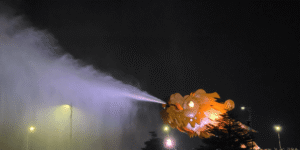 fire and water show