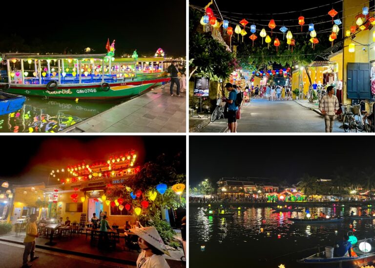 Nightlife and Dinner Options in Da Nang with Children 2 Hoi An Vietnam with kids at night lanterns Vietadvisor