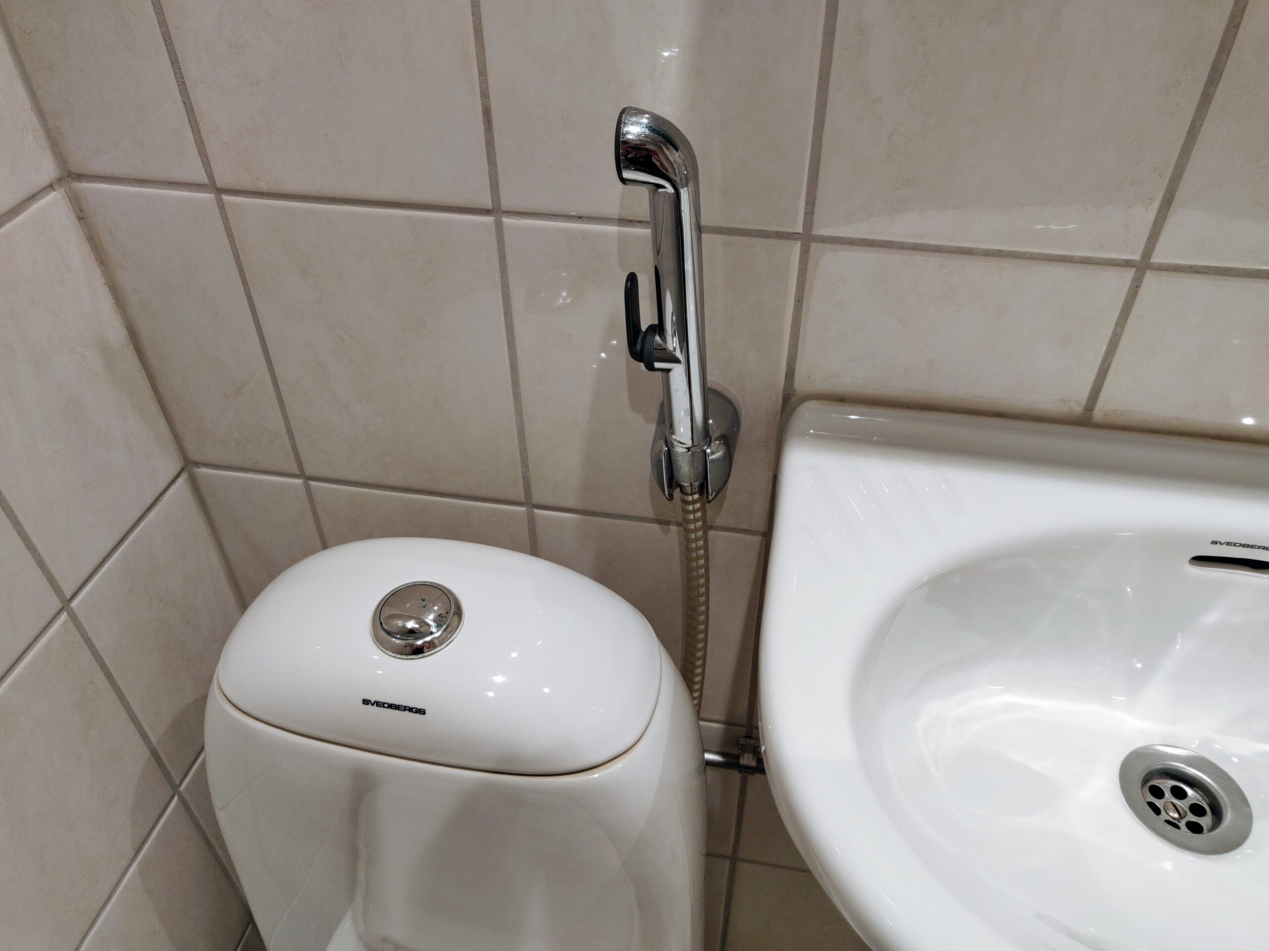 bidet sprayer, or "bum gun."