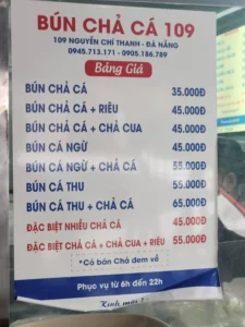 Bún Chả Cá 109 6