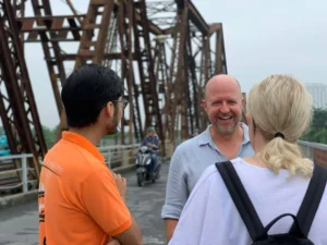 The Long Bien Bridge crossing 5