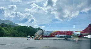 Vietjet from Ho chi minh city to Con Dao island