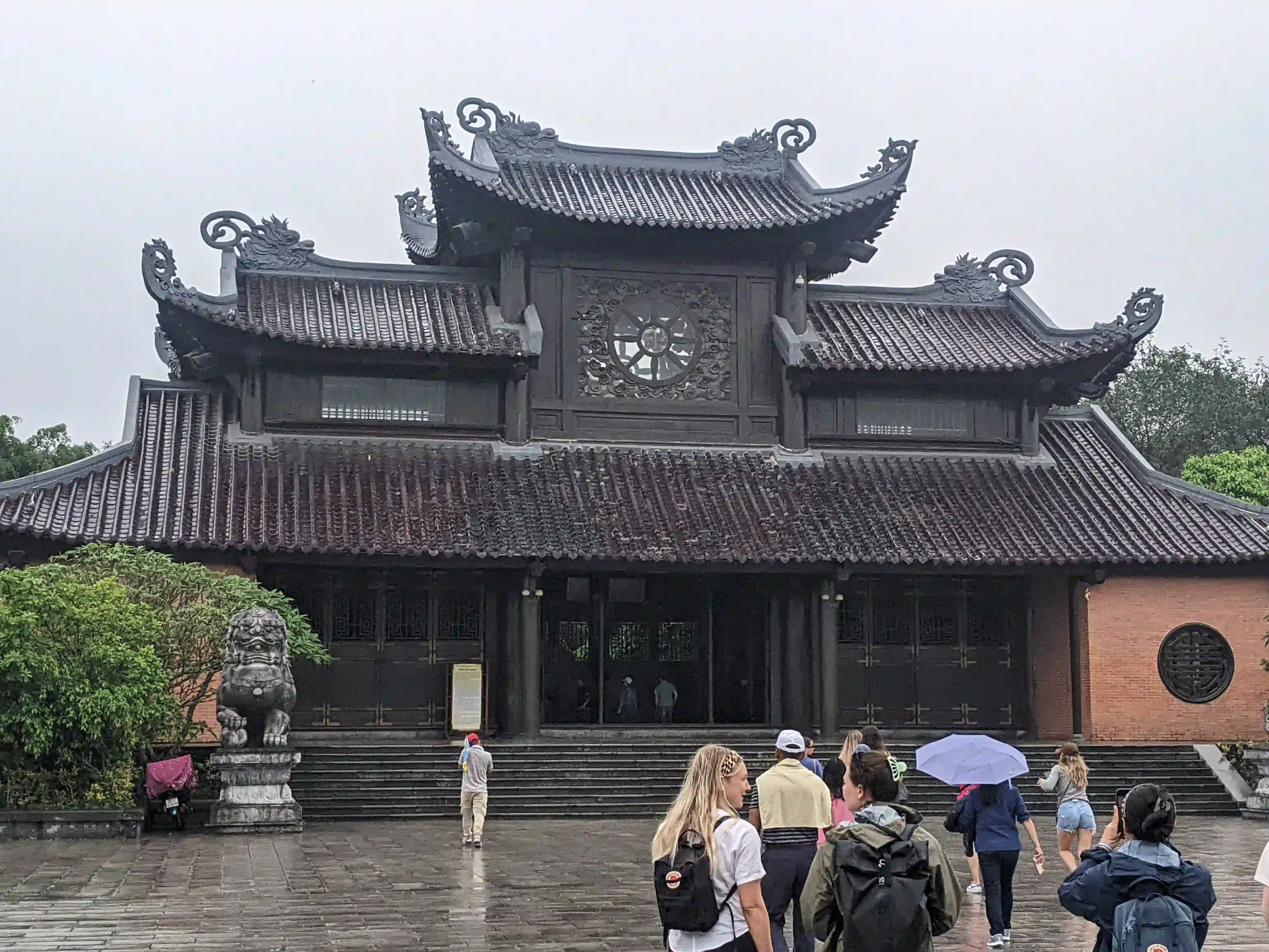 5 ways to enjoy Ninh Binh on rainy days 17 Bai Dinh Pagoda on rainny day 2 scaled Vietadvisor
