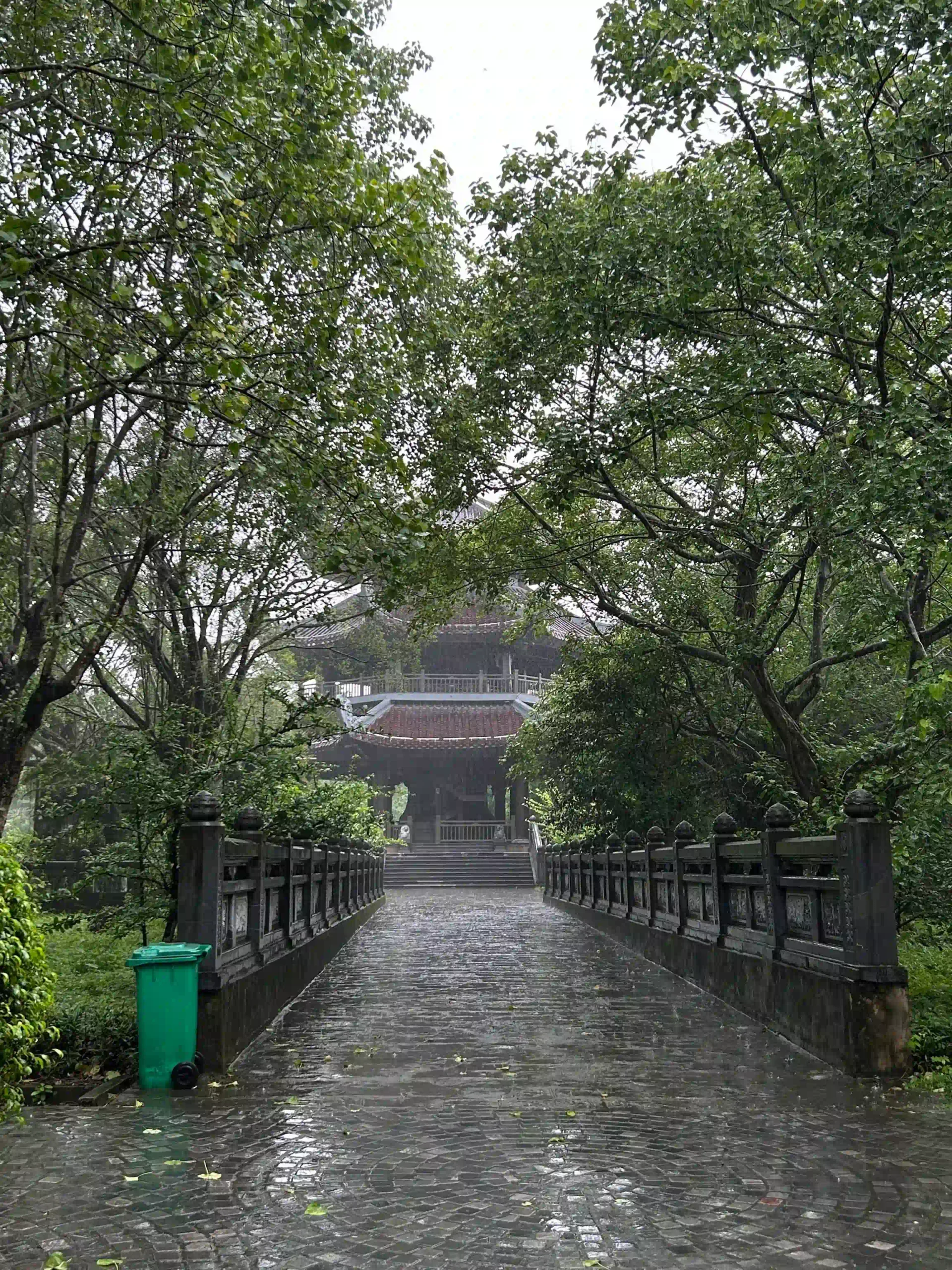 5 ways to enjoy Ninh Binh on rainy days 23 Bai Dinh Pagoda on rainny day 8 scaled Vietadvisor
