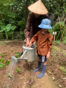 Is ninh binh cooking and farm suitable for kids 2