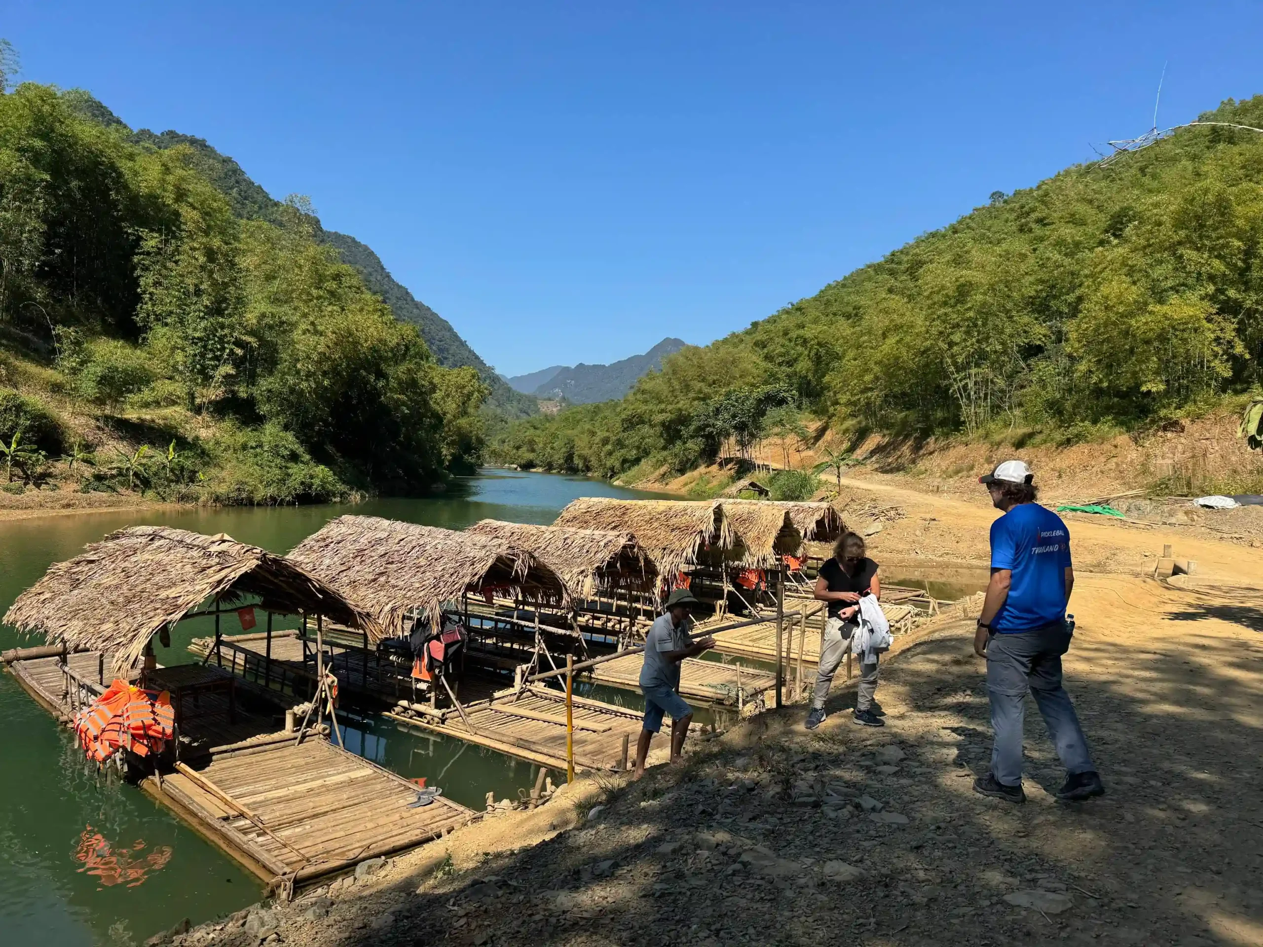 My first trip to Pu Luong: Things to do & local costs (2026) 21 Bamboo Rafting on Cham Stream 3 scaled Vietadvisor