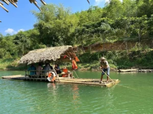 Bamboo Rafting on Cham Stream