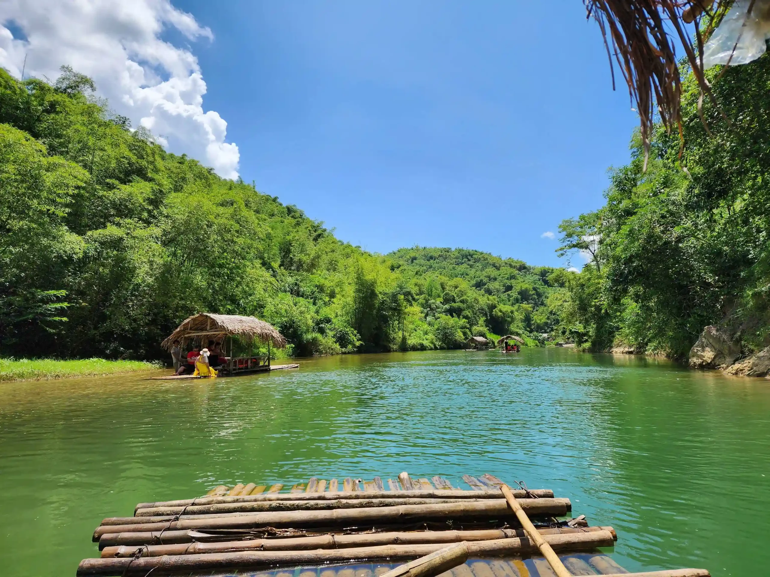 My first trip to Pu Luong: Things to do & local costs (2026) 19 Bamboo Rafting on Cham Stream 4 scaled Vietadvisor