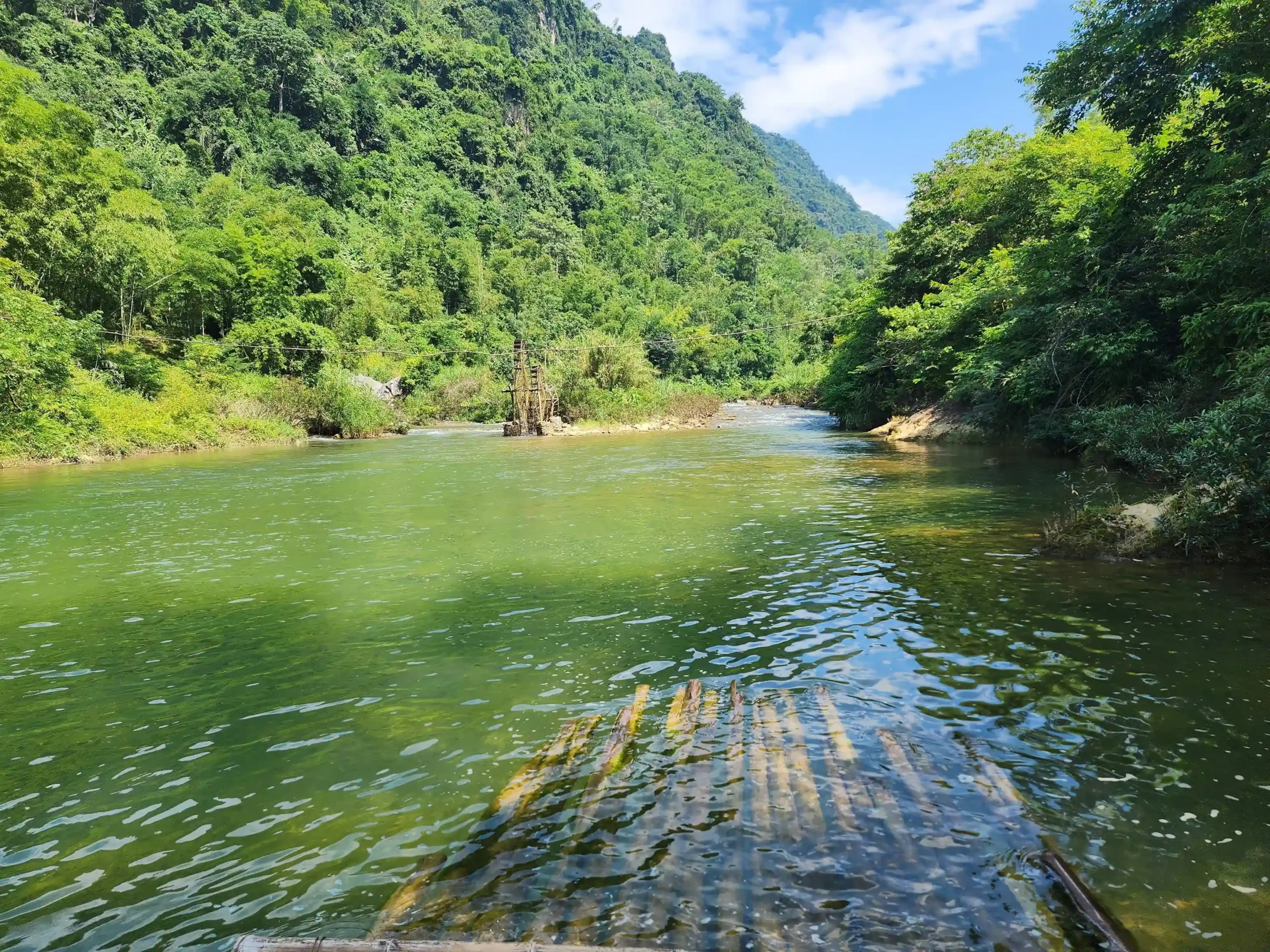 My first trip to Pu Luong: Things to do & local costs (2026) 17 Bamboo Rafting on Cham Stream 6 scaled Vietadvisor