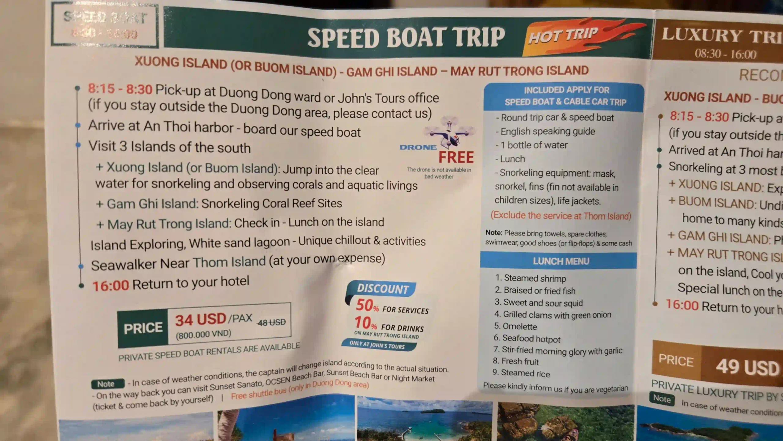 John's Tours Phu Quoc review: Is it really the best choice? 29 Luxury trip by speedboat john tour scaled Vietadvisor