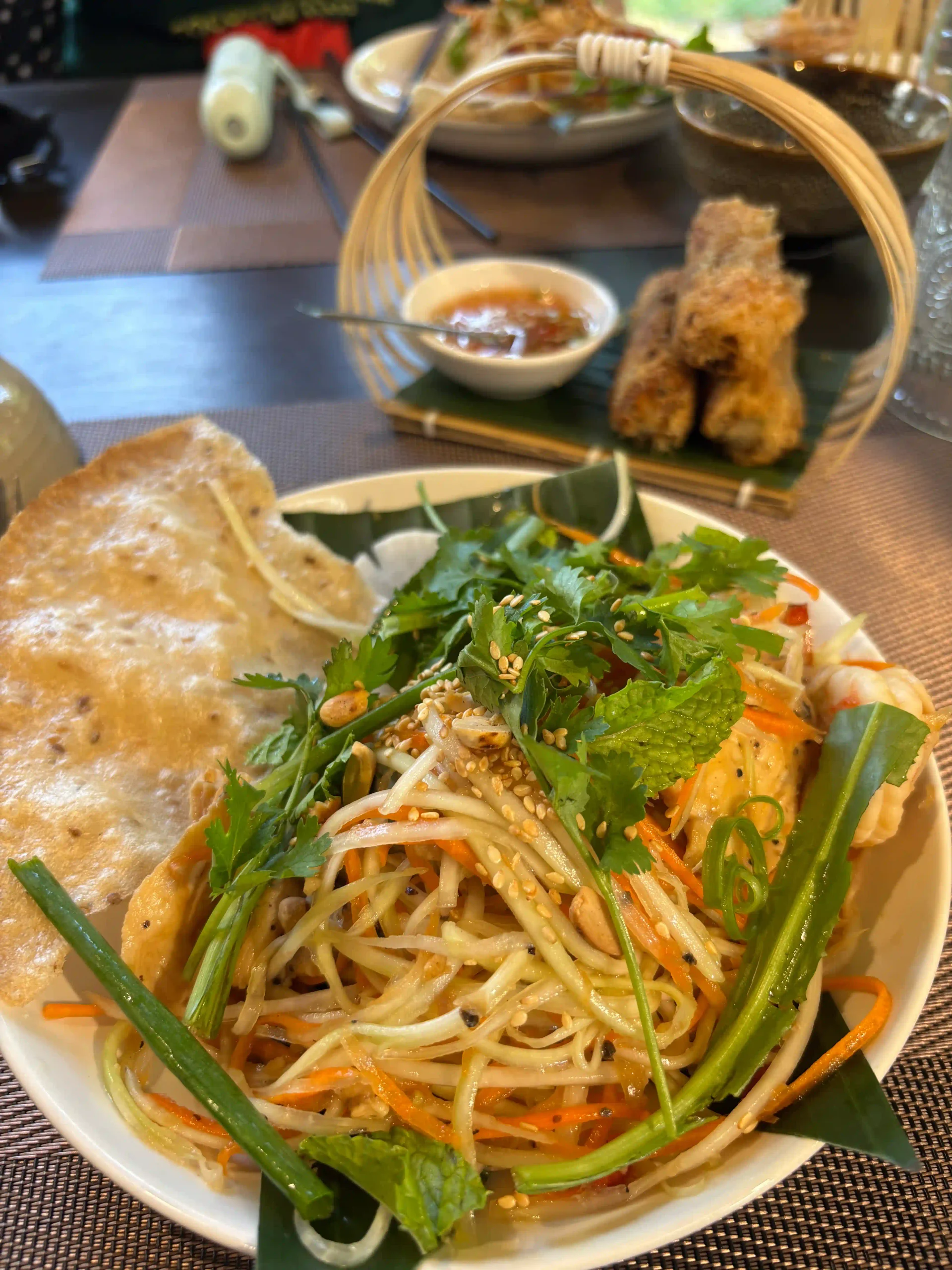 Hoi An cooking class & boat ride combo review: Worth it? 6 The papaya salad hoi an cooking class 2 scaled Vietadvisor