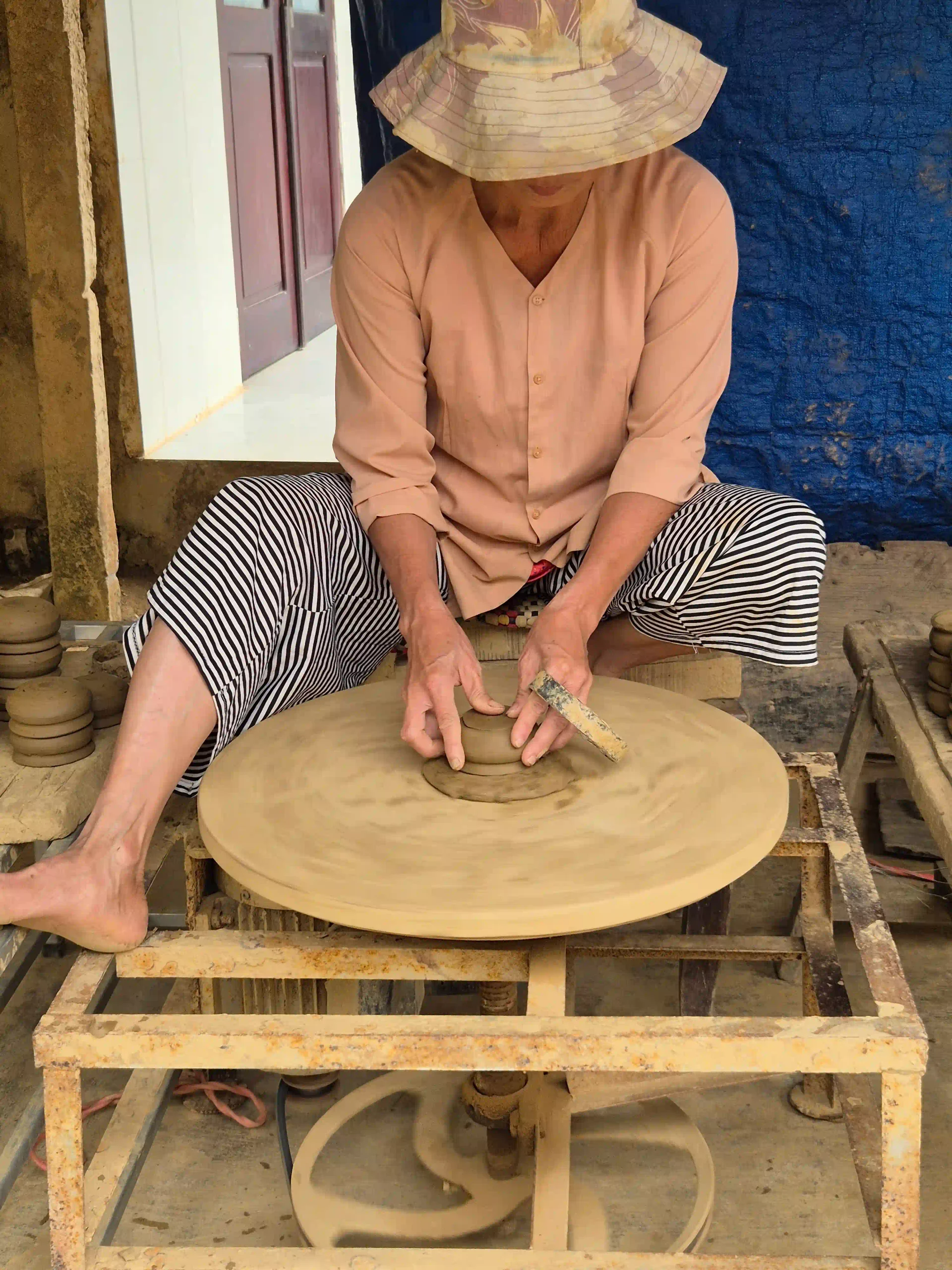 How to visit Thanh Ha Pottery Village Hoi An (self-guided) 20 family at Ceramic Village Museum 3 scaled Vietadvisor