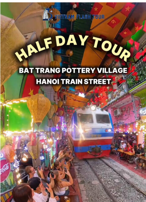 Half-Day Tour to Bat Trang Pottery Village, Hanoi Train Street & Hanoi Old Quarter 🇻🇳 Tour Highlights: &bull; Explore Bat Trang Pottery Village &ndash; a 700-year-old ceramic village &bull; Walk through local alleys and try making your own pottery &bull; Enjoy egg coffee at Hanoi Train Street &bull; Relax with a cyclo ride around the lively Hanoi Old Quarter 📩 DM us to book your Hanoi experience! &mdash;&mdash;&mdash;&mdash;&mdash;&mdash;&mdash;&mdash;&mdash;&mdash;&mdash;&mdash;&mdash;&mdash;&mdash;&mdash;- Address:📍 9E Dinh Liet Street, Hanoi WhatsApp: 📲 +84 967 991 441 Website: 🌐 VietnamFlashTour.com #vietnamtravel #trainstreethanoi #battrangpotteryvillage 
