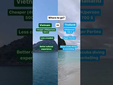 Vietnam 🇻🇳 vs Thailand 🇹🇭 #travelabroad #internationaltraveler #vietnamtravel #thailandtravel