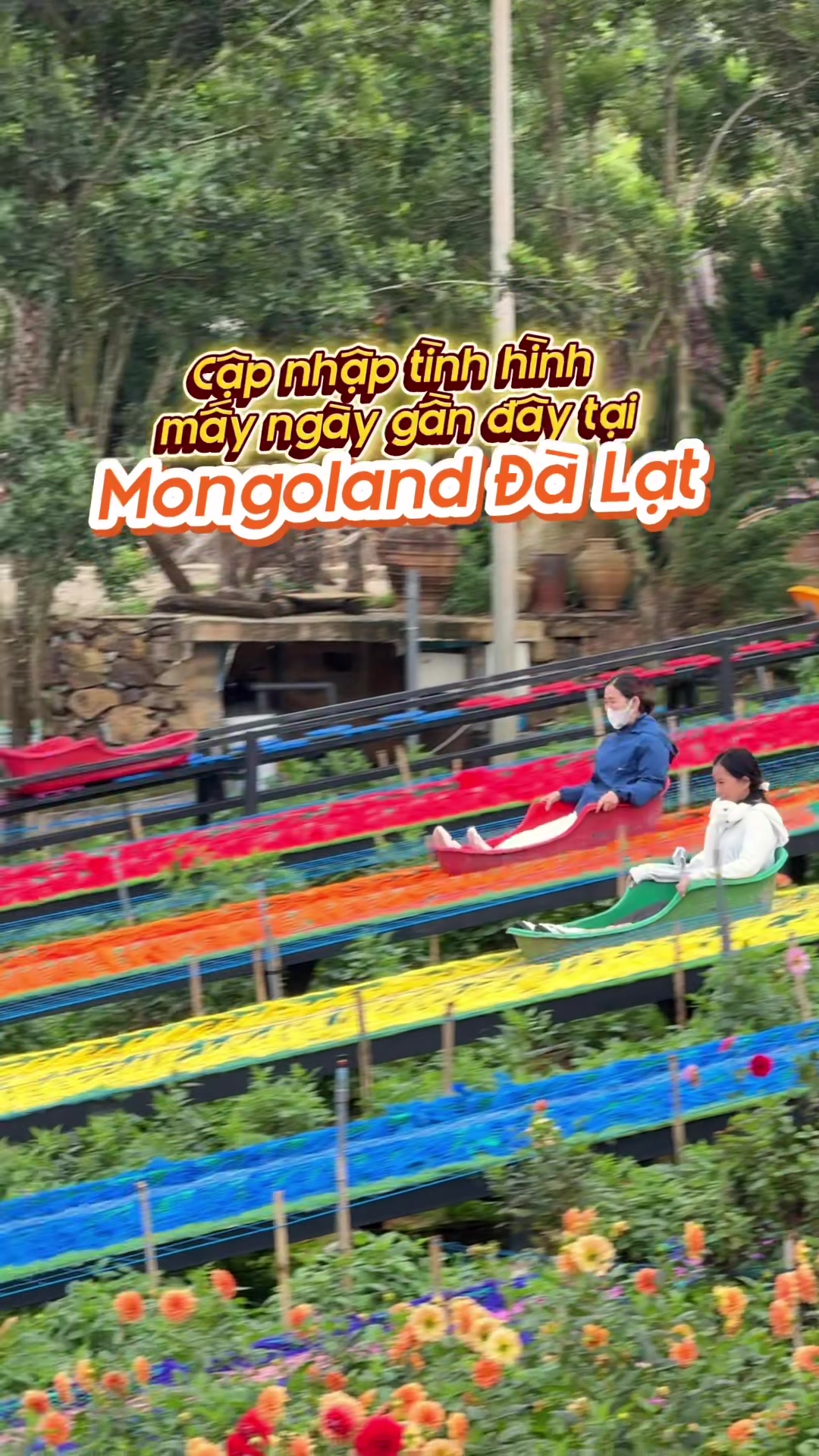 Kh&aacute;ch an t&acirc;m gh&eacute; vui chơi v&agrave; checkin tại Mongo Land nha 🥰 #mongoland #dalat #gokartmongoland #truotphaodalat #truotmangdalat 