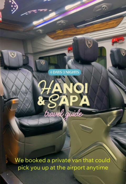 Private van/transfer from Hanoi to Sapa. Save this if you&rsquo;re planning to go to Sapa, Vietnam!  #travel #traveltiktok #vietnam #traveling #asia 