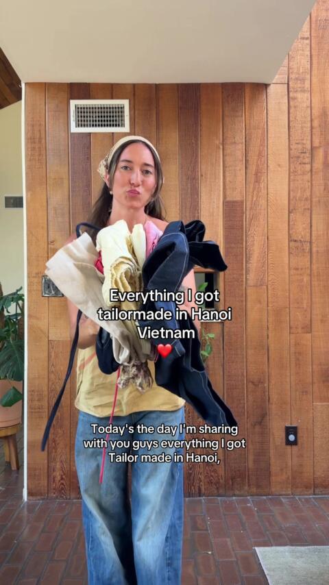 Everything I got tailormade in Hanoi Vietnam ✨❤️