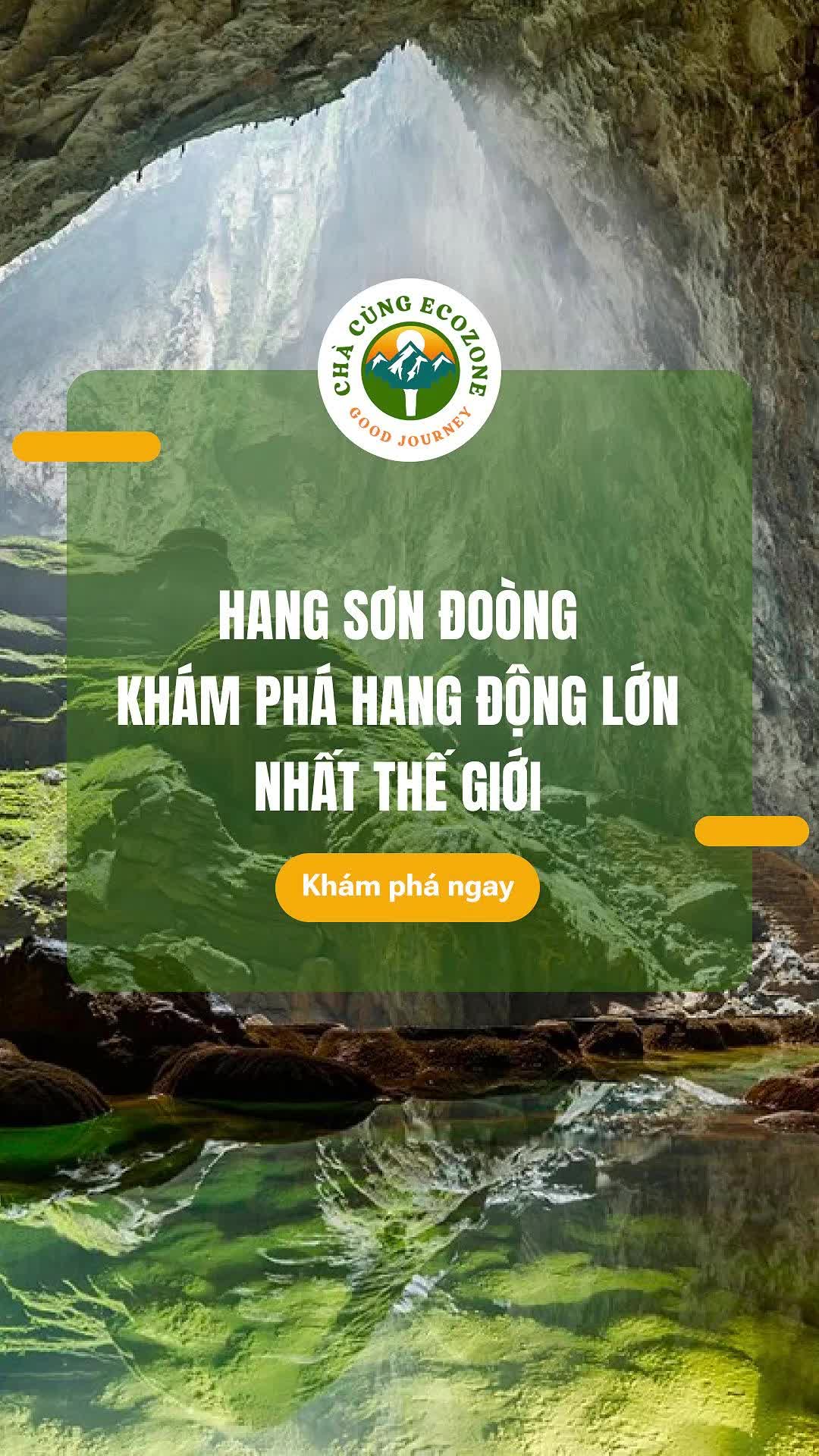 Ẩn m&igrave;nh giữa rừng gi&agrave; Phong Nha &ndash; Kẻ B&agrave;ng, Hang Sơn Đo&ograve;ng kh&ocirc;ng chỉ l&agrave; hang động lớn nhất thế giới m&agrave; c&ograve;n l&agrave; tuyệt t&aacute;c thi&ecirc;n nhi&ecirc;n kỳ vĩ hiếm c&oacute;! C&ugrave;ng Ch&agrave; C&ugrave;ng Eco Zone kh&aacute;m ph&aacute; "tr&aacute;i tim của l&ograve;ng đất" tại Quảng B&igrave;nh, nơi cả thế giới phải trầm trồ! #chacungecozone #chacung #suoichacung #tourchacung #tourquangbinh #dulich #dulichquangbinh #quangbinh #trekking #trekkingquangbinh #hangsondoong #sondoongcave