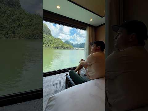 The best Halong Bay cruise with the most beautiful view| Halong Bay Luxury Cruise #shorts