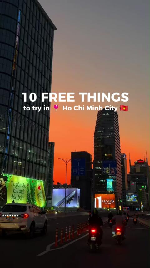 FREE experiences in 📍 Ho Chi Minh City 🇻🇳 Details sorted by areas: District 1 &rarr; Notre-Dame Cathedral, Central Post Office, Nguyen Hue Walking Street District 3 &rarr; Turtle Lake, Tan Dinh Pink Church, local coffee spots District 4 &rarr; Street food heaven, riverside views District 5 &rarr; Chinatown (Cho Lon), Thien Hau Temple, lantern streets Binh Thanh &rarr; Landmark 81 Park, Saigon riverside chill spots Thu Duc &rarr; Cafe apartments, creative spaces & parks Honestly, Saigon is not just a city. It&rsquo;s a vibe ✨ P.S. Getting around is easy with Grab & taxis 🚕 Save this before your next Saigon trip ✨ #saigon #hochiminhcity  #vietnamtravel #saigonlife  #travelvietnam 