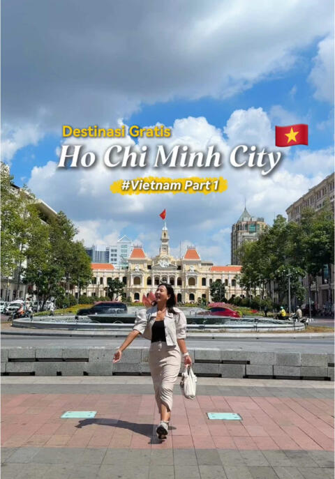 2 HARI DI HO CHI MINH?!🇻🇳👀🫵🏻  Ini dia destinasi GRATIS yang bisa kamu kunjungin! 	1.	Gereja Pink 	2.	Cong Caphe 	3.	Saigon Post Office 	4.	Book Street 	5.	Saigon River 	6.	Cafe Apartment 	7.	Pho Ngoc Ha 	8.	Ben Thanh Market 	9.	Go Supermarket Murah, seru, dan Instagramable! Save buat itinerary kamu nanti ya! #VietnamTrip #HoChiMinhCity #TravelItinerary #BudgetTravel #ReelsTravel #Saigoncity 