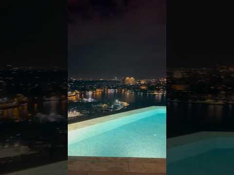 Infinity Pool Rooftop with West Lake View at L7 Hotels by Lotte Hanoi Vietnam