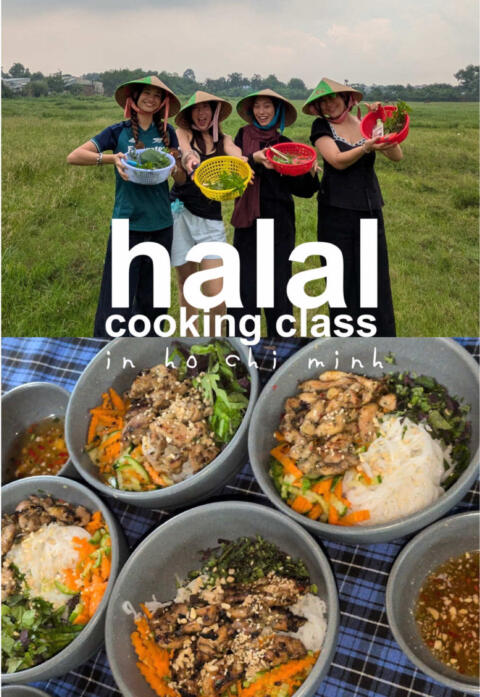 a cheeky little vlog hehe 😛 we had sm fun!!! they were the sweetest people ever too so go support them!!! they also gave us the recipes to bring back home 😁 🔗cheftancookingclass.com  #hochiminh #hcm #whattodo #activities #cookingclass #halal #teampixel @TeamPixel SG 