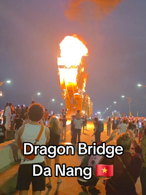 Dragon Bridge, in Da Nang, Vietnam 🇻🇳. A must see if you are close. #dragonbridge #streetlife #travellife #nomad #vietnamtravel 
