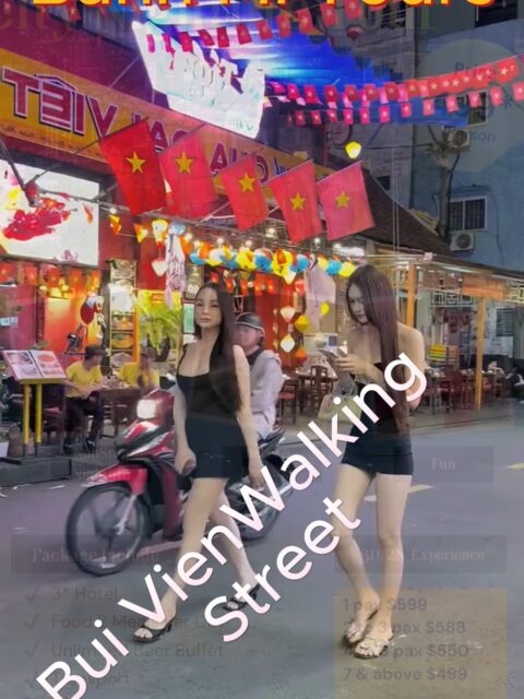 Bui Vien Walking Street 2026 Ho Chi Minh City Book your tours with us today ! Female English Speaking Tour Guides! https://banhmitour.com #banhmitours #hochiminhcity #hochiminh #englishspeaking #femaleguide #saigon #travel #越南帝王团 #vietnamnightlife #vinahouse #partying  #buivien
