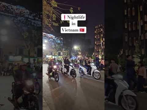 NIGHTLIFE 🚨 in Vietnam 🇻🇳 #travel #night #nightlife #shorts #vietnam #hanoi #dance #music
