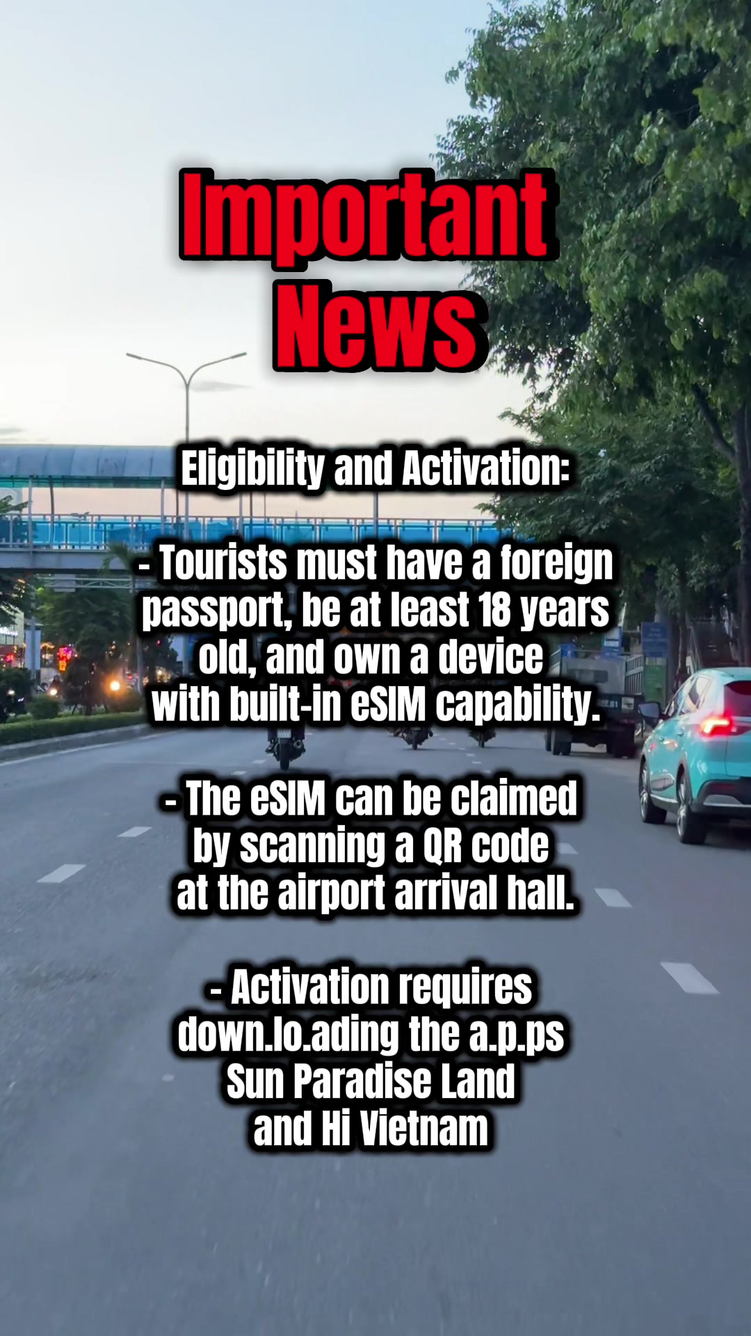 Vietnam is giving away FREE eSIMs with 8GB data to tourists at Da Nang airport 💀 Only 50,000 available&hellip; who&rsquo;s flying to Vietnam? 🇻🇳 #fyp