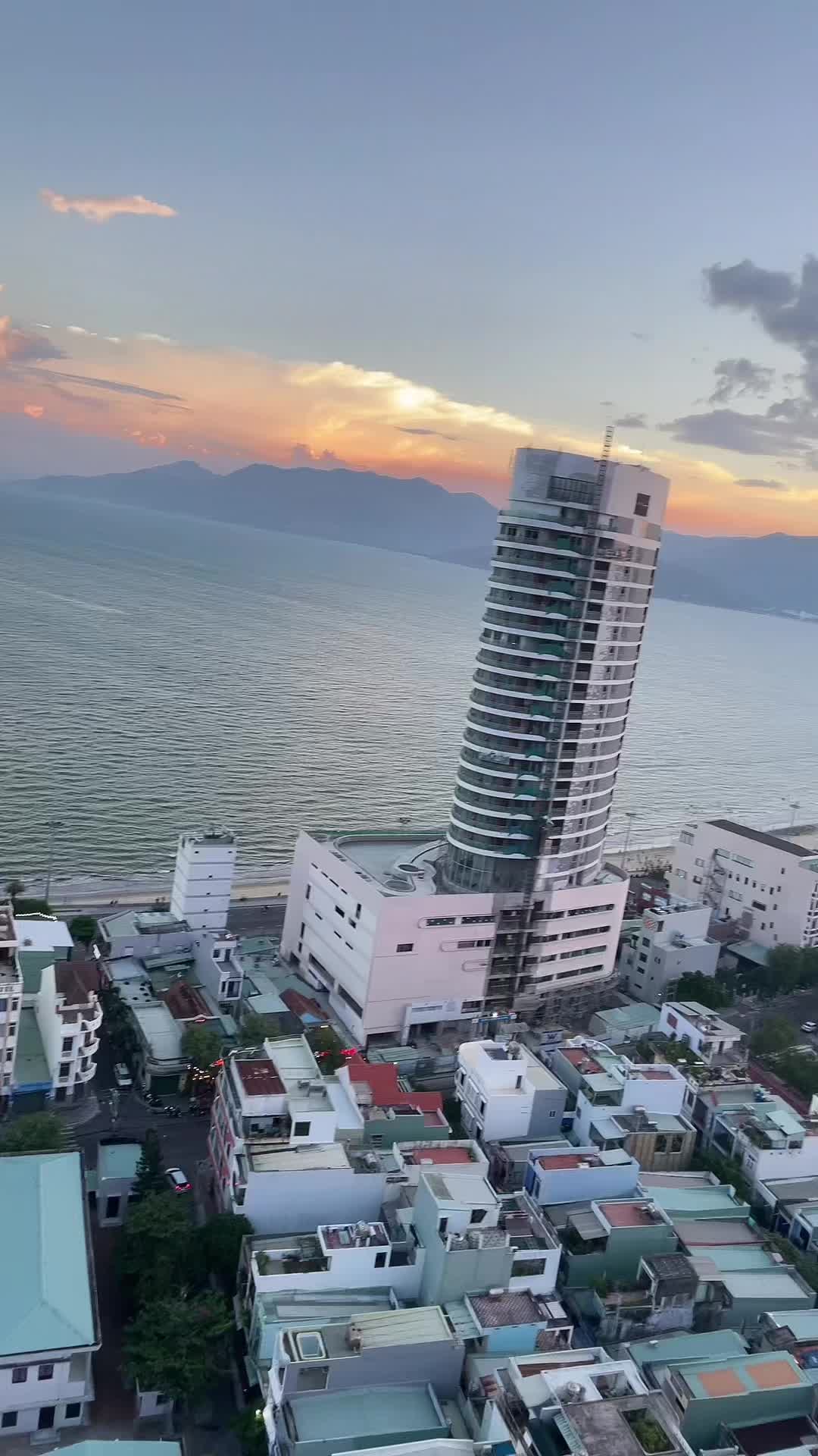 Quy Nhon from the sky! Such a beautiful scenery 😍😍😍#quynhon #travelvietnam #travel #fyp #vietnam #vacation #beautiful #beach #english #explorepage 