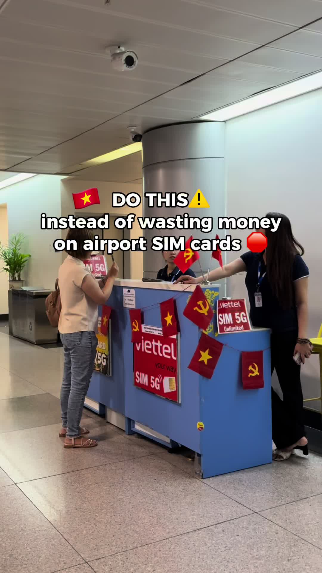 Landing in Vietnam and thinking of grabbing a SIM card at the airport? ✋ Hold on. Airport SIM cards are usually way more expensive than what you&rsquo;ll find in the city. The exact same package can cost almost double just because it&rsquo;s sold at the terminal. Better options: 📱 Buy from mobile shops outside the airport &mdash; cheaper and same legit providers. 🌍 Or make it even easier: purchase an eSIM online before you fly. That way, you land, turn off airplane mode, and boom &mdash; instant connection without the hassle. Travelling is stressful enough, don&rsquo;t let overpriced SIMs be the first thing you experience. Save that money for street food, not roaming data. 😉 Would you go physical SIM or eSIM for your trip? 👇 #VietnamTravelTips #VungTauTravel #TravelTips #TheViewTips