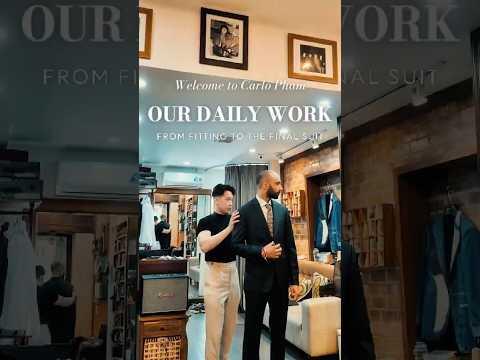 Daily work of tailor in Hanoi - Carlo Pham Suit tailoring Service