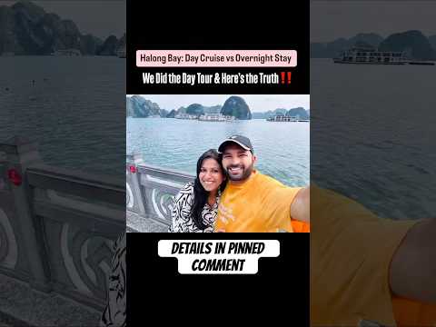 Day Cruise or Overnight Stay in Halong Bay 🚢🏞️ #reel #short #vietnam #vietnamtravel  #halongbay