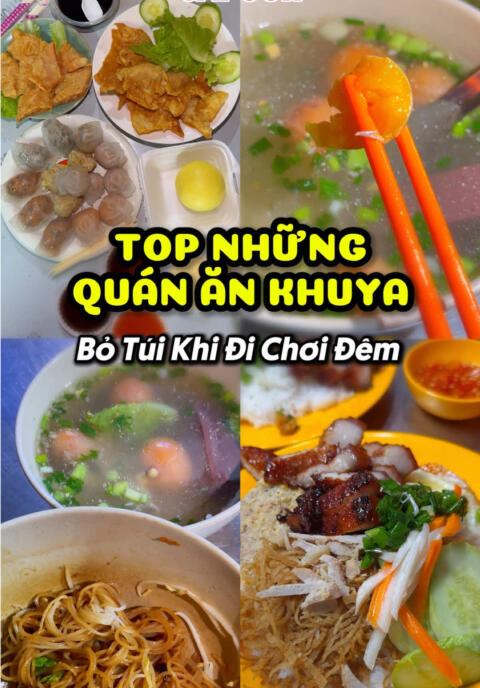 Top những qu&aacute;n ăn khuya m&agrave; d&acirc;n chơi phải lưu #xh #xuhuong #ănkhuya #ăntối #ăncungtiktok #trainghiem #s&agrave;ig&ograve;n #tphcm #tahugr 