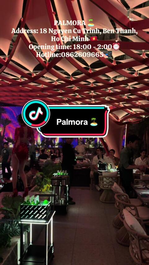 1 địa điểm ăn chơi đang hot tại quận 1 🏝️🔥🔥 Li&ecirc;n hệ đặt b&agrave;n:0862609665☎️#palmora #booking #nighlife #beerclub #barclubsaigon 