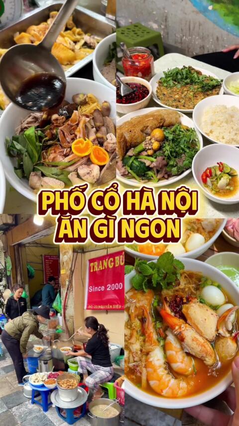 Phố Cổ H&agrave; Nội ăn g&igrave; ngon ? #hanoi #xuhuong #xuhuongtiktok #hanoiangi #foodtourhanoi 