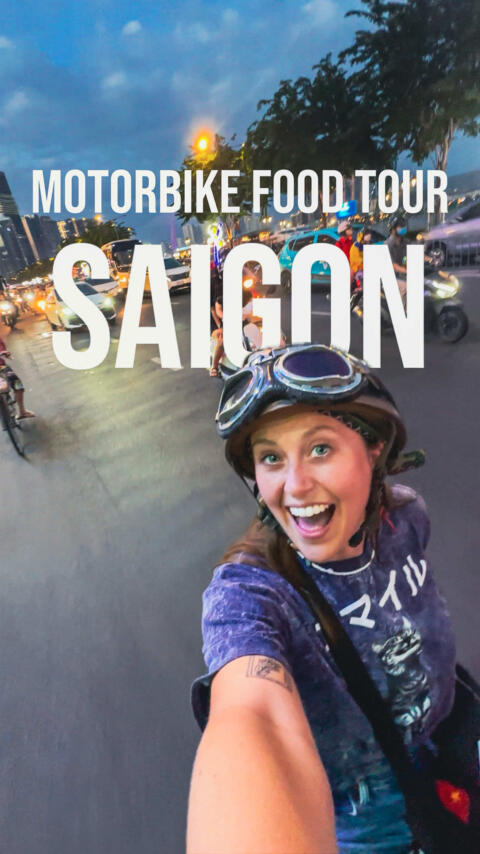This is your sign to do a motorbike food tour in Saigon! 🛵 For Houston&rsquo;s birthday we celebrated by doing a food tour with @Saigon Taste Tours . We had a great evening exploring the city like a local and eating some amazing food. They even made sure to accommodate any food allergies or dietary restrictions! This was certainly one of our favorite things we did in Saigon! Shout out to Duy, B&igrave;nh, Phương, Hưng, & Thư for an unforgettable night! 🫶🏼 If you decide to do this tour, let them know you heard about it from us when booking it! ☺️ &mdash; We&rsquo;re Kaeley and Houston, a couple in their 30&rsquo;s who quit their corporate jobs to travel the world! We are currently exploring Southeast Asia 👋🏼 Follow for travel tips, reqs, & to see all the adventures we get up to!  #travelcouple #saigon #hochiminhcity #hochiminh #motorbikefoodtour #foodtour #vietnam #vietnamesefood #travel #CapCut #backpackingvietnam #backpacking #southeastasia #fypシ゚viral #fyp #roadto10k #roadto10kfollowers #traveltips #saigonfood #Foodie #foodies 