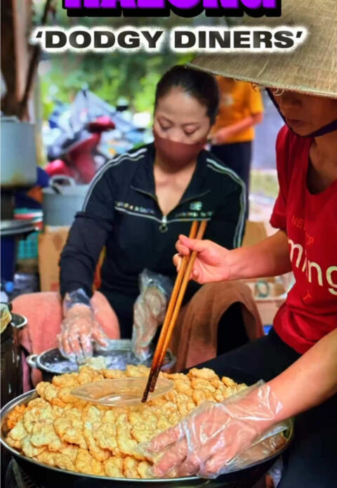 Most people don&rsquo;t realize just how regional Vietnamese food is. Every city and every province has its own specialties that you can&rsquo;t find anywhere else. If you are searching for the best local authentic Vietnamese food in Ha Long, one dish you absolutely cannot miss is chả mực, the famous hand-pounded squid patties. Chả mực was first created in 1946 by a local Vietnamese chef who had trained in a French restaurant in the center of Ha Long City. Since then, it has become a must-try specialty that travelers always seek out. Many visitors not only enjoy it in town but also buy it to take home as a gift after their trip to Ha Long Bay. Locals serve chả mực in different ways. You can eat it with noodle soup, with sticky rice for breakfast, and even with b&aacute;nh cuốn, the delicate Vietnamese steamed rice rolls. For me, trying squid patties with b&aacute;nh cuốn was a first, and it turned out to be a truly authentic and delicious combination. The restaurant I visited has been around for more than 40 years and is known as one of the best places in Ha Long to try this local specialty. It is always busy, open only from morning until lunch, and run entirely by family members. Everything is freshly made right in front of you, which makes the experience even more memorable. If you are planning a trip to Ha Long Bay and searching for what to eat, make sure chả mực is at the top of your list. It is one of the most authentic food experiences in Vietnam and a taste you will want to come back for. YUMMMYFAAACE!!! 🤤 📍Check out my website to see my Vietnam Food Maps and Street Food Experiences if you&rsquo;re planning a trip here. @Hanoi Food Tours by YUMMYFACE  🦑 B&aacute;nh cuốn chả mực Gốc B&agrave;ng Ng&otilde; 1 Nh&agrave; H&aacute;t, P. Bạch Đằng, Hạ Long, Quảng Ninh, Vietnam #banhcuon #halongbaycruise #vietnamesefood #vietnamstreetfood #streetfood 