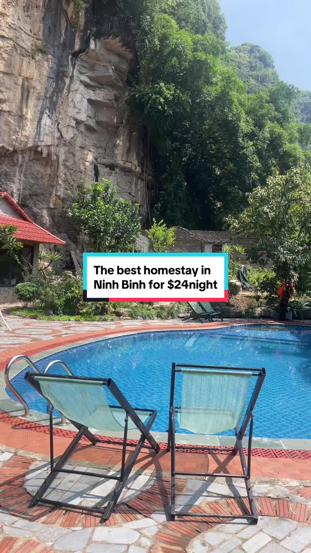 Homestays in Vietnam are the best! This is Trang An Peaceful Homestay in Ninh Binh and after doing the 4 day Ha Giang Loop tour this is the R&R I need 😌🌺🍃 #vietnam #ninhbinh #homestay #backpacking #travel #explore #travellife 