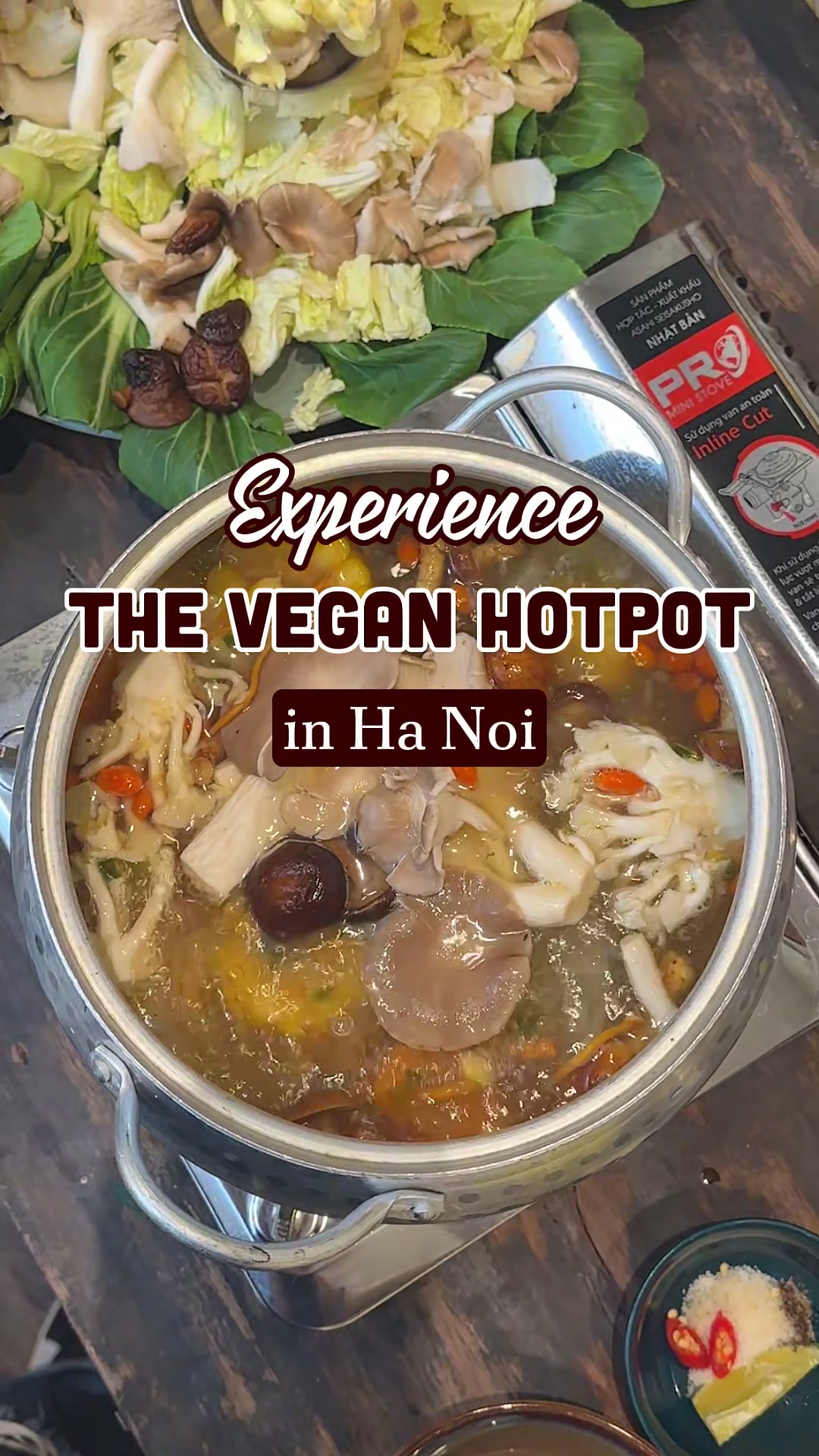 Warm your soul with Green Inn's signature hotpots: the rich, earthy Lẩu Tường V&acirc;n and the light, tangy Lẩu Thanh Mai. A vegetarian delight in the heart of Hanoi. #greeninn #41hangnon #anchay #thuanchay #chay #nhahangchay #hanoifood #hanoirestaurant #hanoivegan #veganrestaurant 