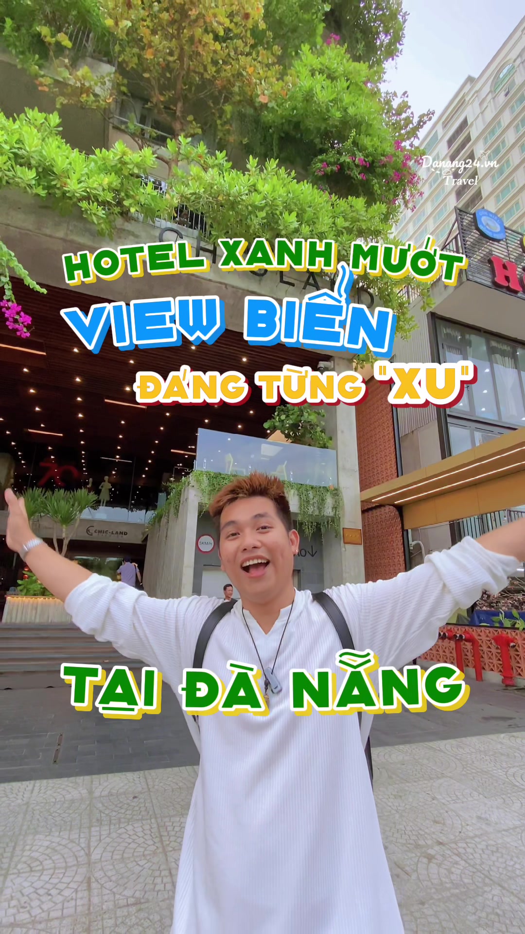 Kh&aacute;ch sạn xanh mướt 4 sao ⭐️ view ngay biển Mỹ Kh&ecirc; bạn n&ecirc;n trải nghiệm #dulichdanang #khachsandanang #checkindanang #danang #longervideos #chiclandhotel #bienmykhe #danang24 