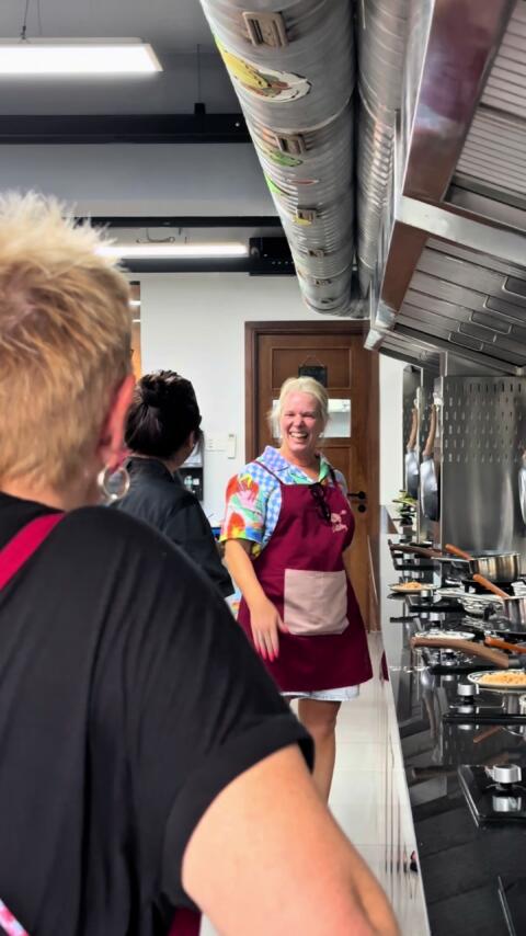 Today&rsquo;s recipe: 🥟 30% cooking 🤣 70% laughing Perfect balance. ❤️ #vietnamesecookingclass#foodexperience#hochiminhcity#travelreels#fyp