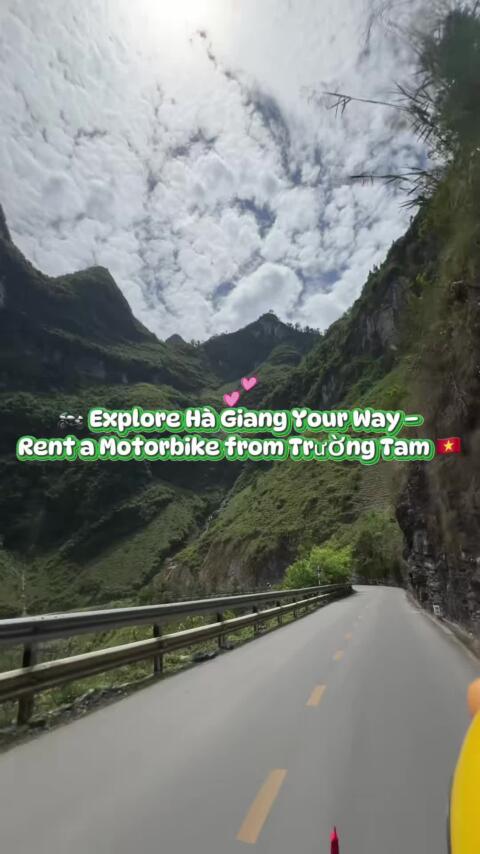 Cho thu&ecirc; xe m&aacute;y Đồng Văn - Trường Tam #motorbikerental #hagiangloop #dongvanhagiang 