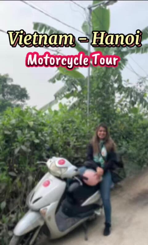 Vietnam Hanoi - Motorbike Tour! #creatorsearchinsights  #vietnamroads #hanoivietnam #biketour #vietnamthingstodo 